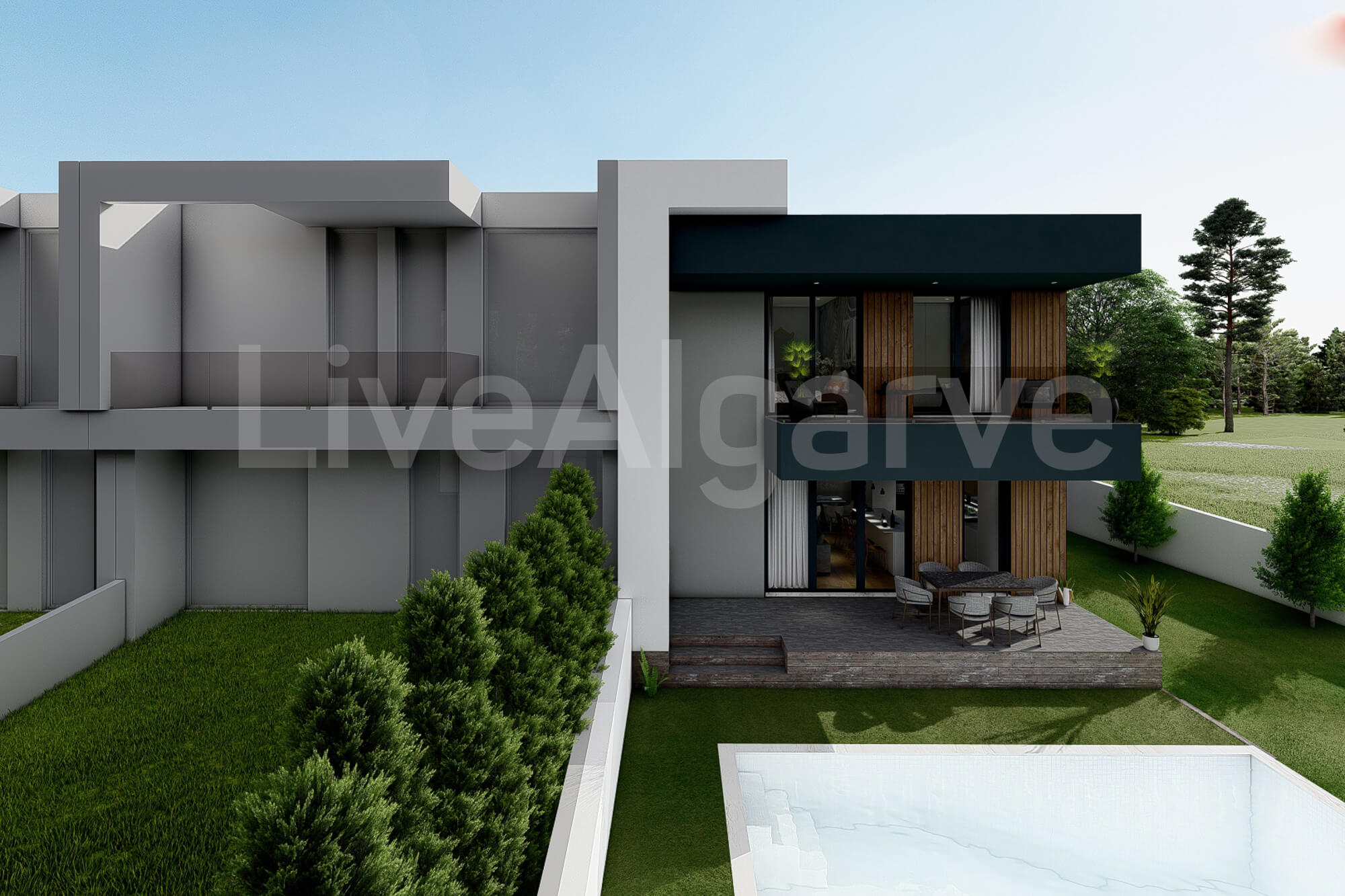 NEW BUILT | Sleek T3+1 Semi-detached Villa at Sesmarias for Sale - Portimão