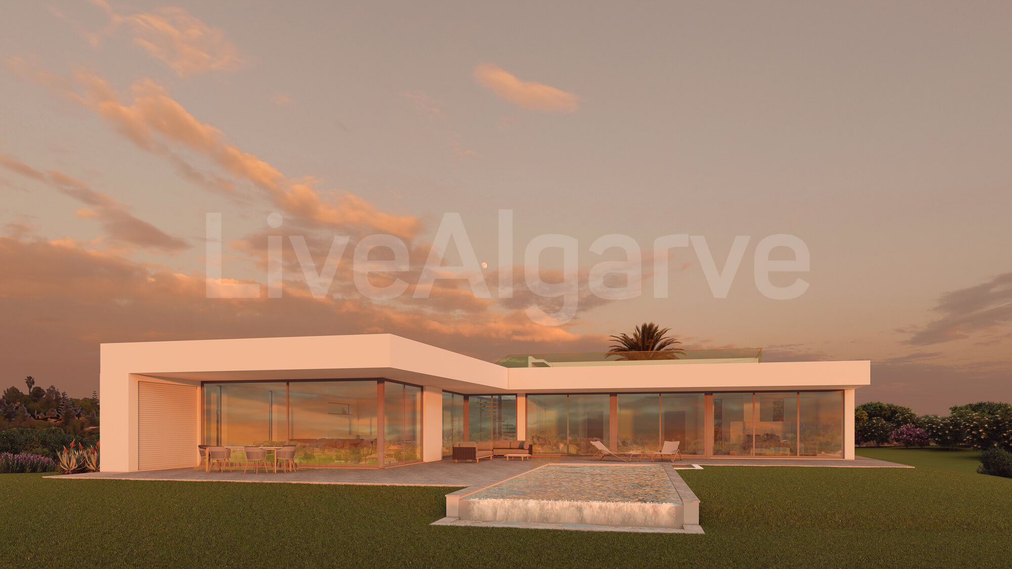 CONSTRUCTION NOUVELLE | Projet de Villa Ultra-Moderne T3 sur un Grand Terrain à Vale da Lama à Vendre - Lagos